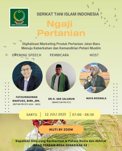 Webiner STII : Digitalisasi Pemasaran Produk Pertanian Untuk kemandirian Petani