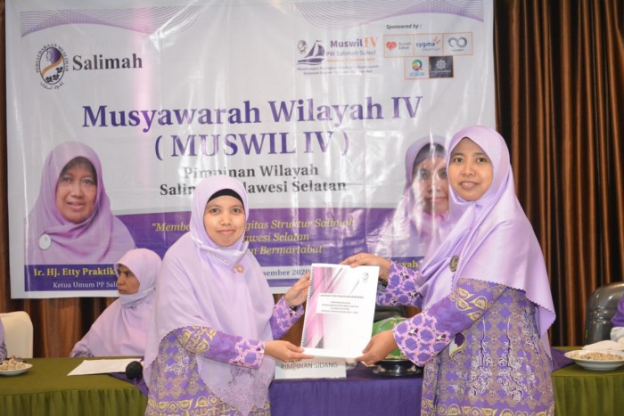Aisyah Ilyas Kembali Pimpin  PW Salimah Sulawesi Selatan 2020-2025