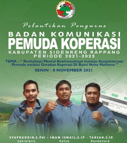 Pengurus Badan Komunikasi Pemuda Koperasi (BKPP) Kab. Sidrap Periode 2021-2025 Siap Dilantik