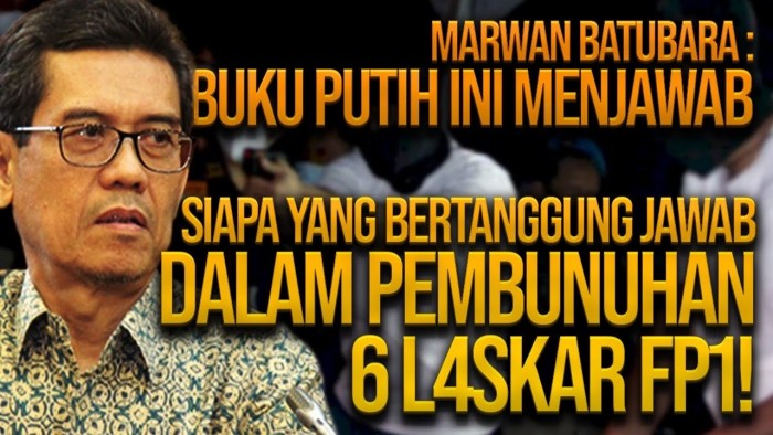 Siaran Pers TP3 & UI WATCH  Pembunuhan Enam Pengawal HRS di KM 50 Tol Cikampek Adalah Pelanggaran Berat: Presiden Jokowi Harus Bertanggungjawab!