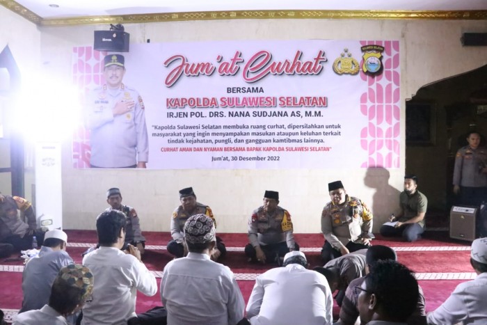 Dengar Aduan Masyarakat, Polda Sulsel Gelar Jumat Curhat