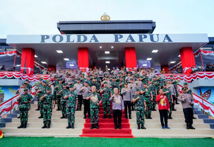 Panglima TNI Resmikan Polda Papua Baru, Kapolri: Wujud Sinergitas Makin Kokoh
