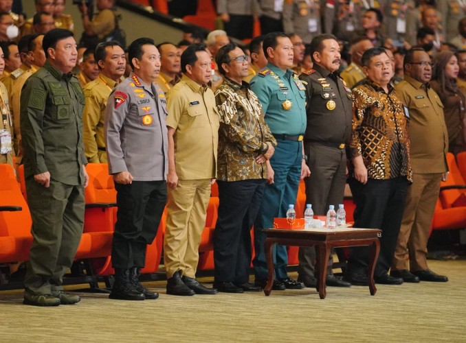 Kapolri di Rakornas Forkopimda: Beri Pendampingan Penggunaan Anggaran ke Pemda Hingga Kawal Inflasi 