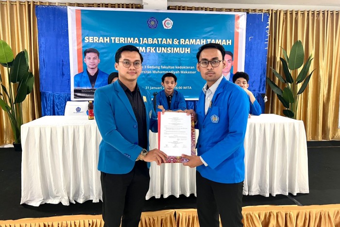 BEM Fakultas Kesehatan Universitas Muhammadiyah Makassar Genggelar Serah Terima Jabatan 