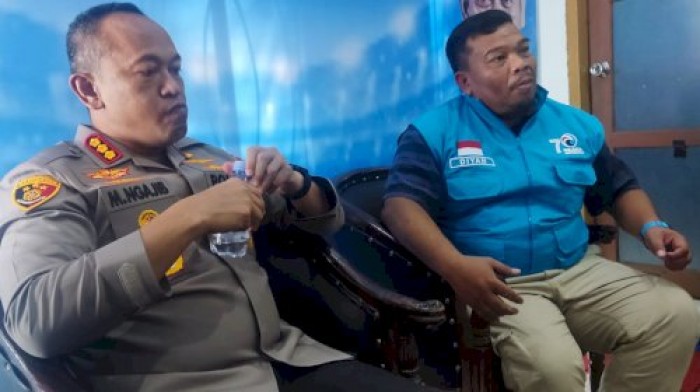 Sosialisasi Pemilu Damai, Kapolrestabes Makassar Sambangi DPD Gelora Makassar  