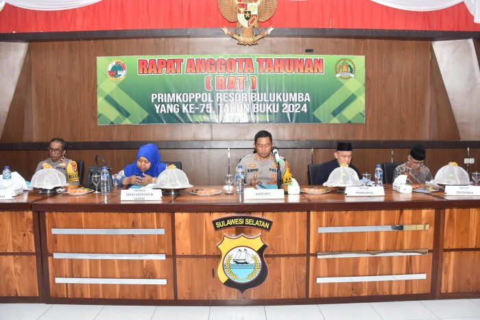Gelar RAT Ke 75, Primkoppol Polres Bulukumba Masuk 10 Besar Koperasi Terbaik di Bulukumba.