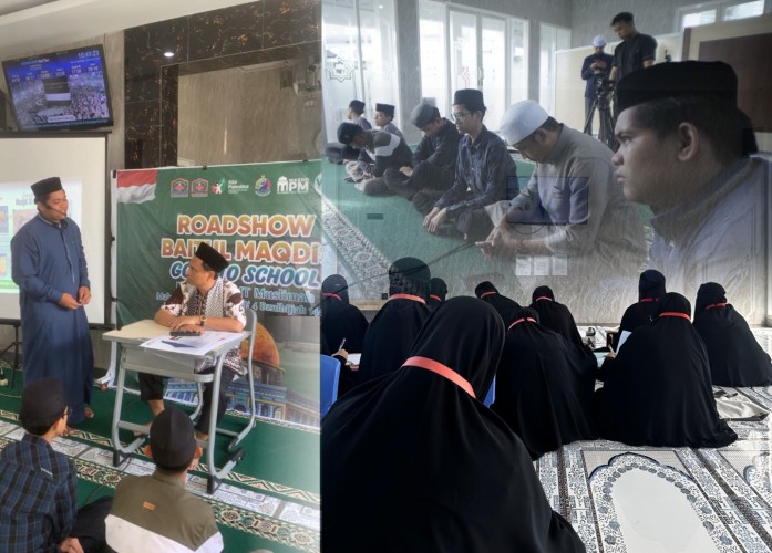 Roadshow Baitul Maqdis Goes To School, KITA Palestina Edukasi Santri Prottab AMT Tentang Masjidil Aqsa