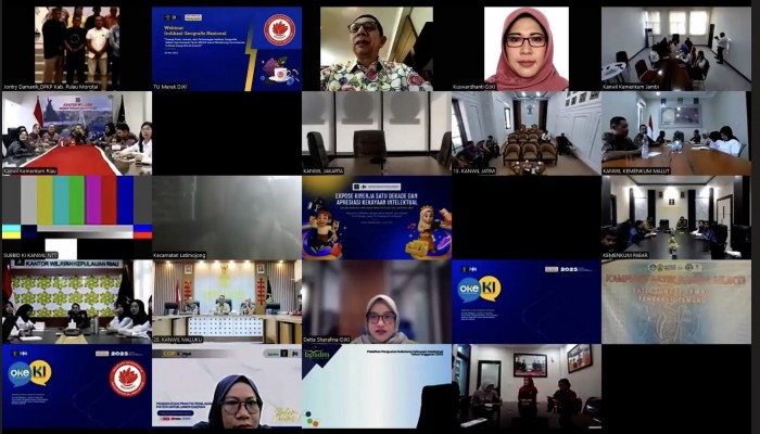 DJKI Sosialisasi Pemeriksaan Substantif Indikasi Geografis Secara Daring: Komitmen Efisiensi dan Percepatan Layanan Publik