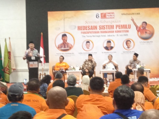 Partai Buruh Seminar Kebangsaan bertajuk Redesign Sistem Pemilu Pasca Putusan MK
