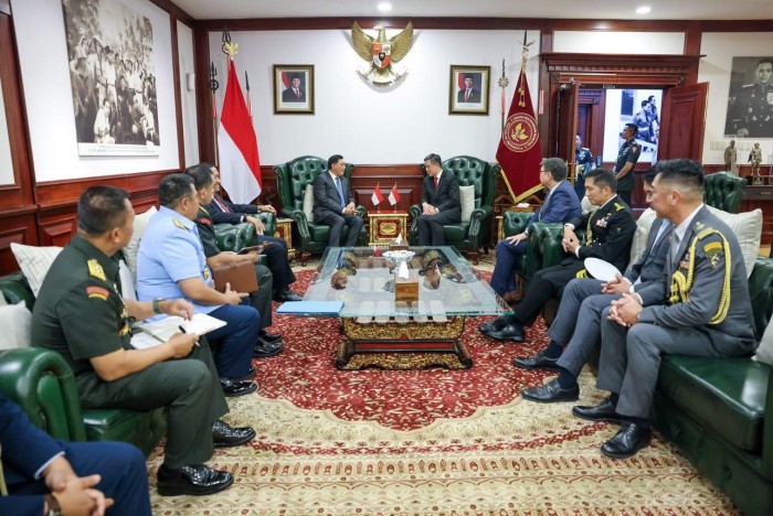 Menhan RI Pertemuan Bilateral Menhan Singapura
