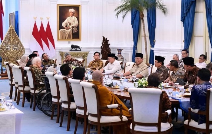 Presiden Prabowo Terima Tokoh Gerakan Nurani Bangsa di Istana Merdeka