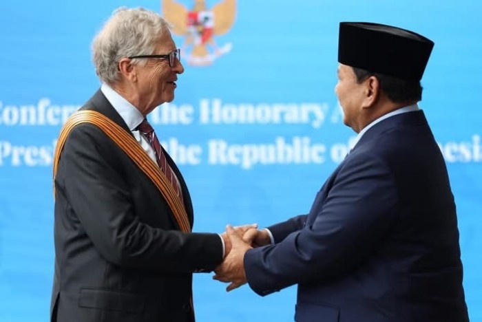 Presiden Prabowo Gelar Pertemuan dengan Bill Gates, Anugerahkan Bintang Jasa Utama