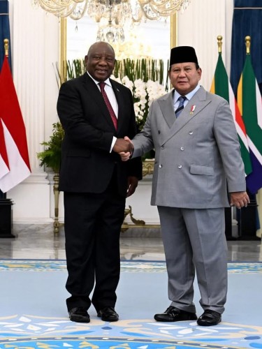 Presiden Prabowo Sambut Presiden Ramaphosa: Persahabatan Dunia Selatan  Semakin Erat